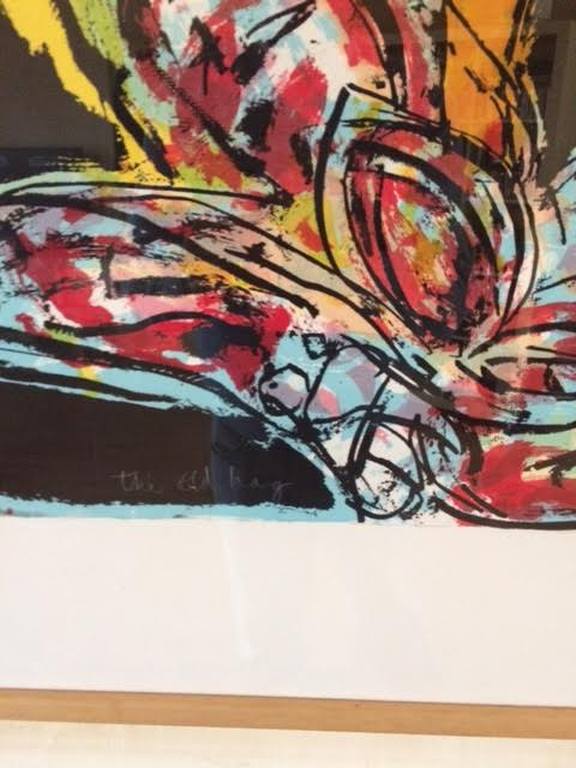 Anton Vrede  Grote Zeefdruk Titel  The old Hag  Ingelijst kopen? Bied vanaf 57!