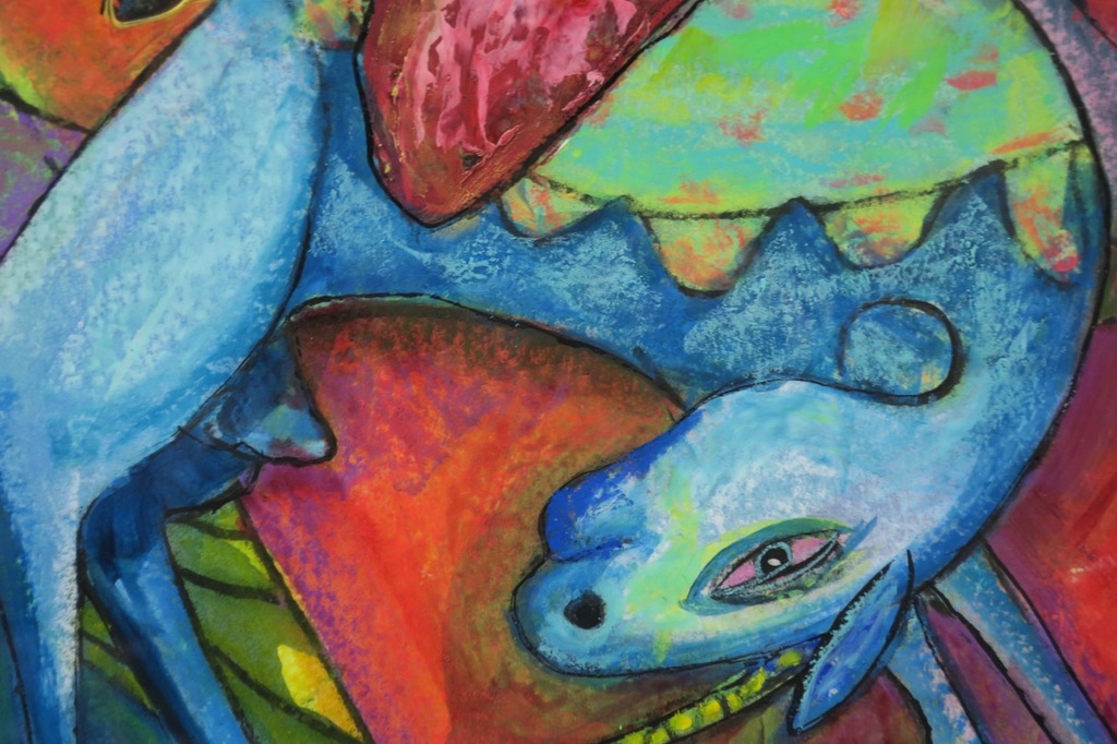 Franca Muller Jabusch: Gemengde techniek op papier, Phantasie riding - Ingelijst kopen? Bied vanaf 80!