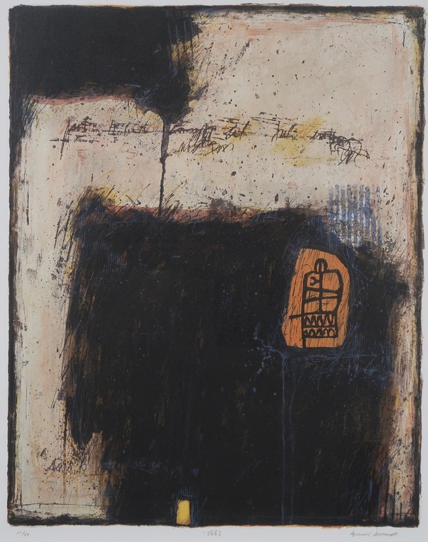 Bernard Remusat: Litho, Stele II - Ingelijst kopen? Bied vanaf 50!