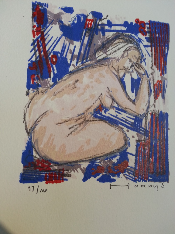 Ad van Hassel, 2x zeefdruk op karton kopen? Bied vanaf 20!