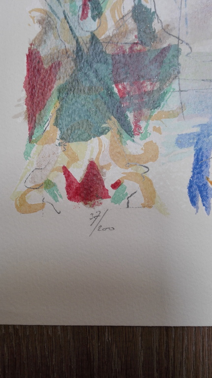 Richard Smeets, zeefdruk op papier kopen? Bied vanaf 1!