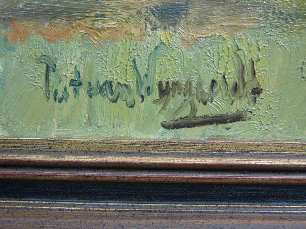 Piet van Wijngaerdt: Olieverf op doek, Rietschoven II - Ingelijst kopen? Bied vanaf 600!