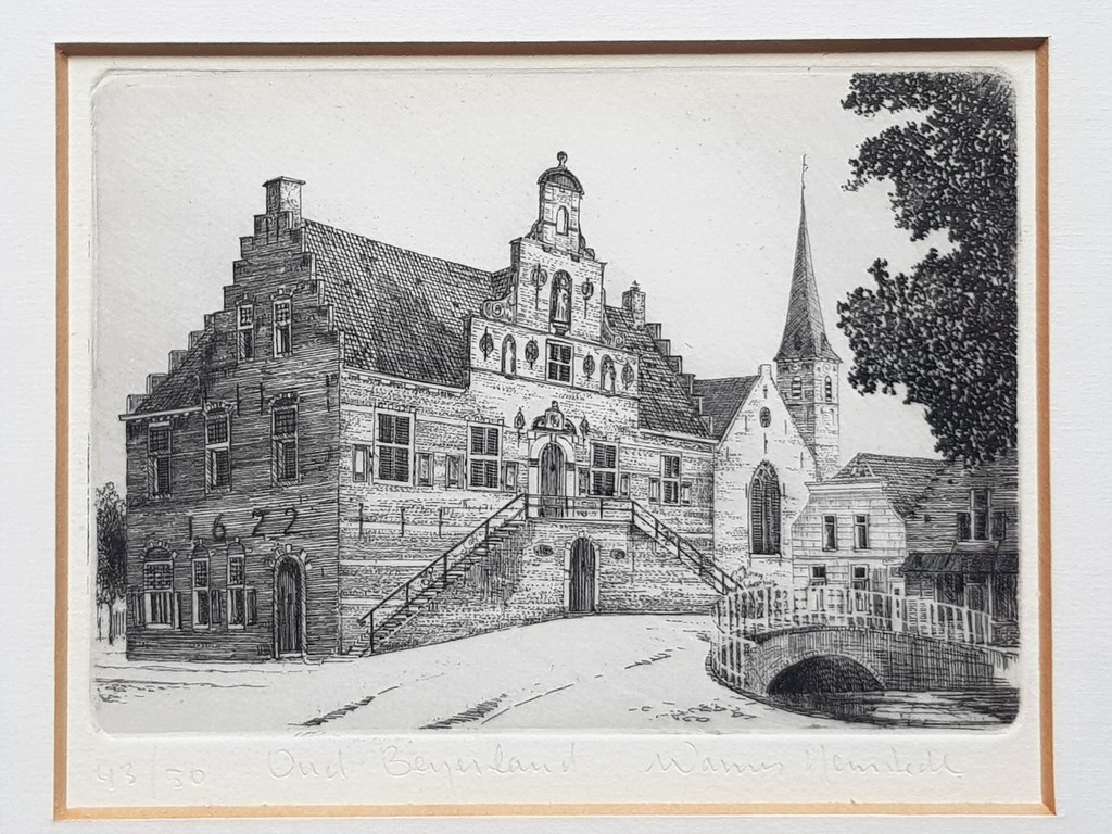 Warner Hemstede - Oud Beijerland - Gesigneerde ets kopen? Bied vanaf 1!