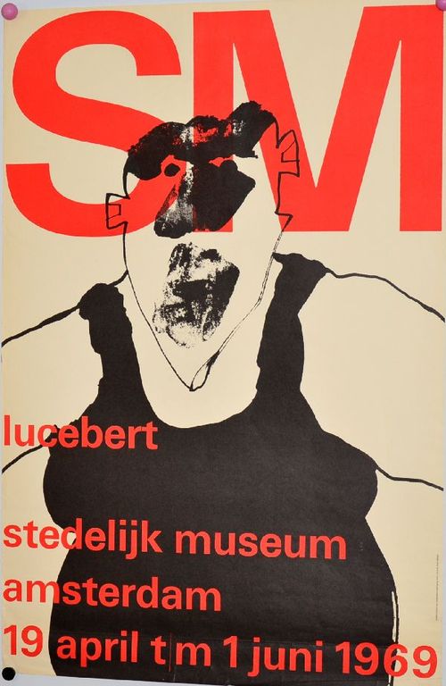 Wim Crouwel: lithografisch affiche Lucebert kopen? Bied vanaf 50!