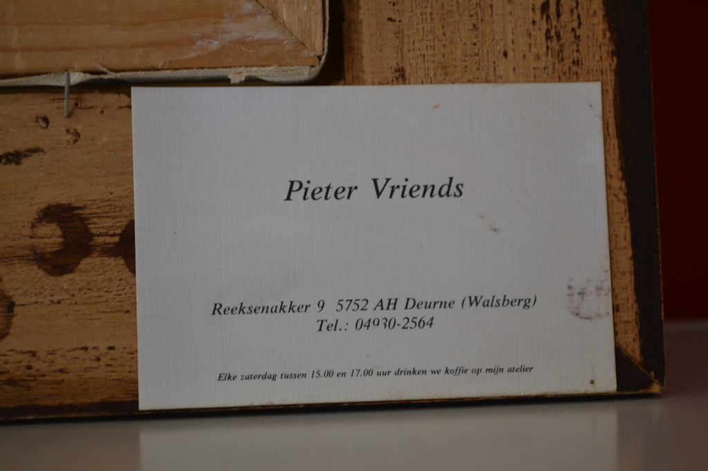 Pieter Vriends Original Painting Oil on Canvas from 1984, Wonderfull Painting kopen? Bied vanaf 750!