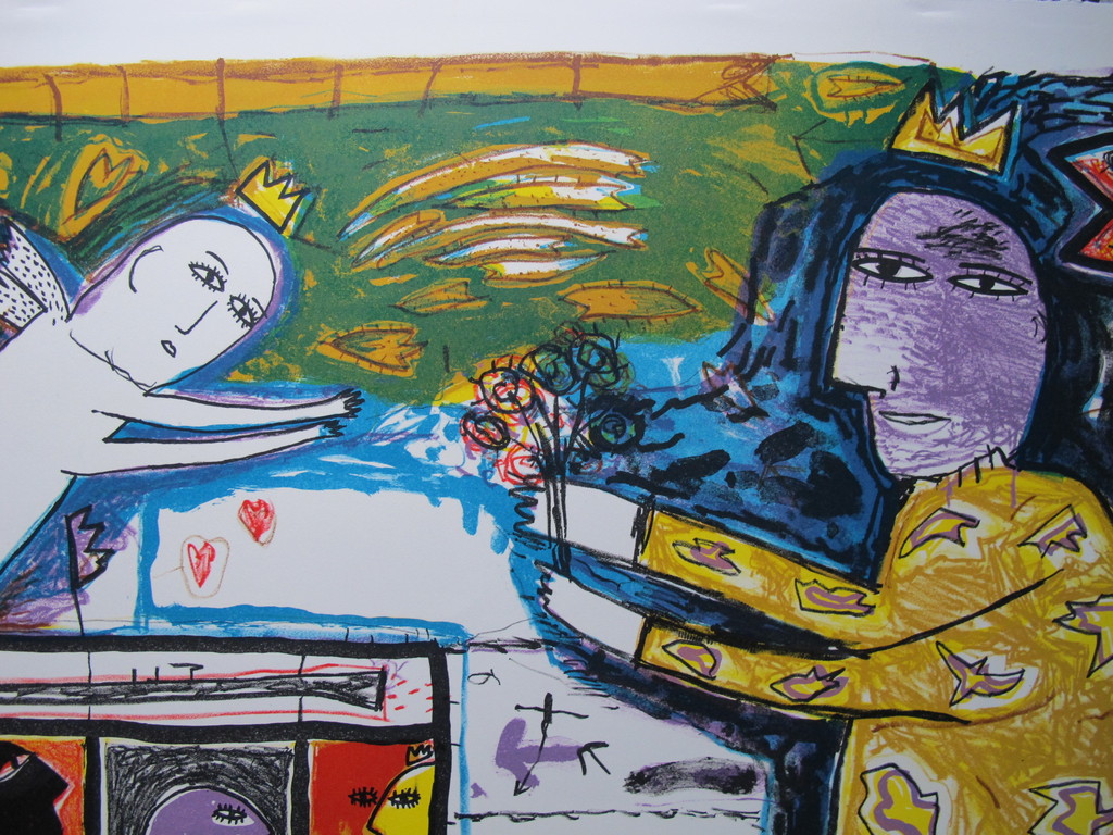 Dodog Soeseno, kleurenlitho kopen? Bied vanaf 40!