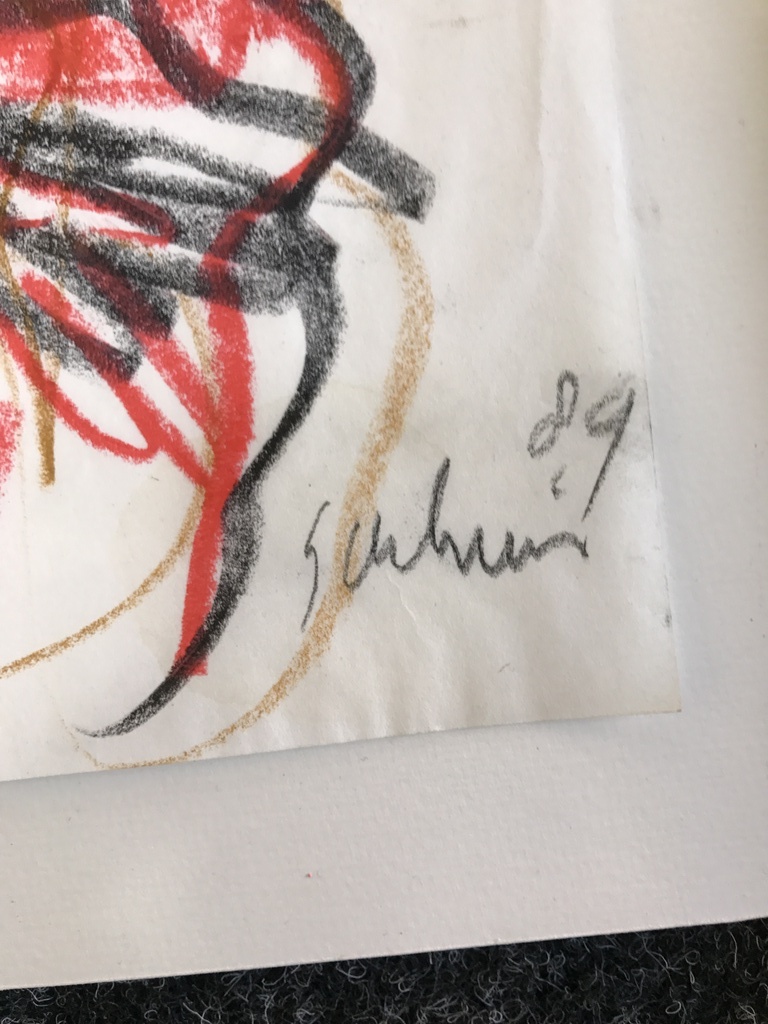 Jan Sierhuis  Prachtige KLeur tekening 1989-gesigneerd- Flamenco kopen? Bied vanaf 1!