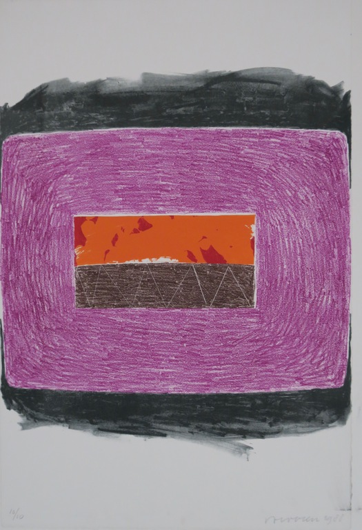 Jelis van Dolderen: Litho, Compositie met paars kopen? Bied vanaf 1!