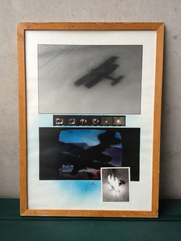 Hans van Gestel - gemengde techniek/collage verkocht voor € 40!