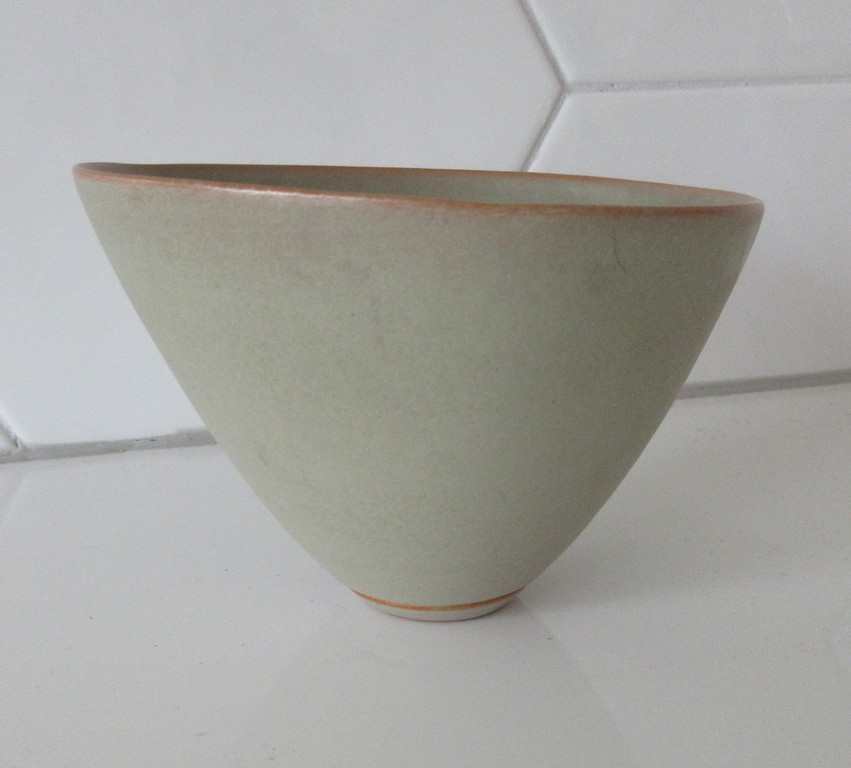 Ingrid Atterberg voor Uppsala Ekeby - Matgroene steengoed kom kopen? Bied vanaf 20!