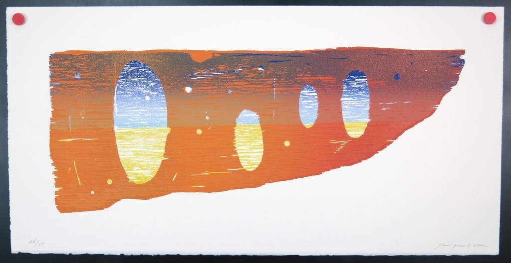 Joris Geurts: Houtsnede, Z.T. (oranje) kopen? Bied vanaf 20!