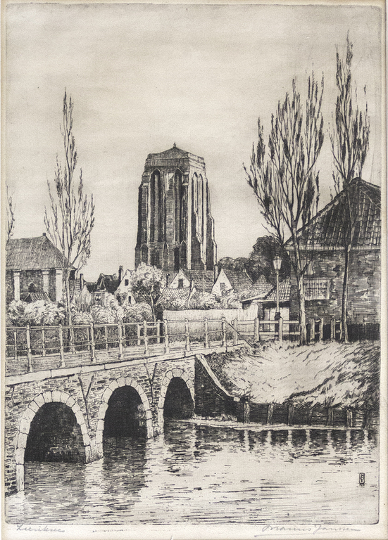 Ets van Marius Janssen, Zierikzee, Sint Lievensmonstertoren kopen? Bied vanaf 19!
