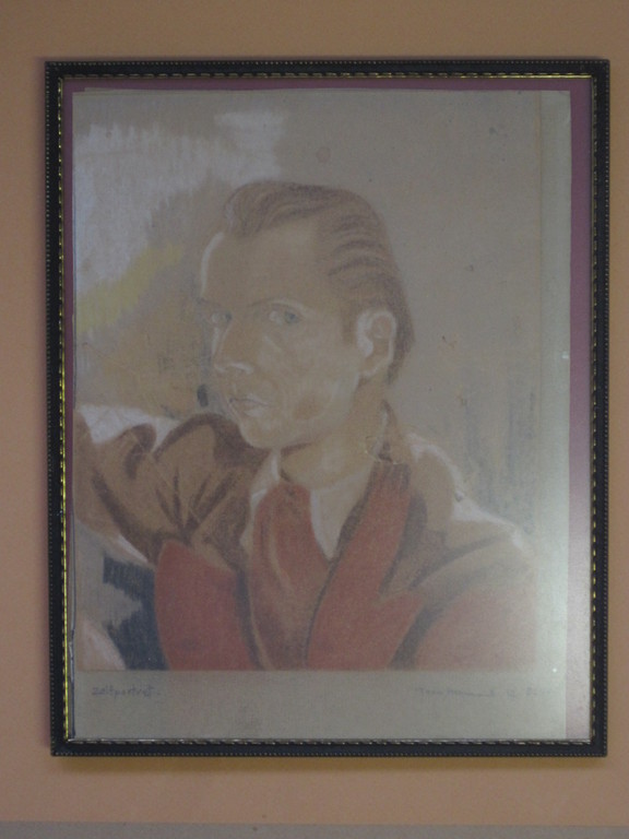 Zeldzaam ! TOON HERMANS 1916-2000 zelfportret 1944 pastel /papier gesigneerd  kopen? Bied vanaf 40!