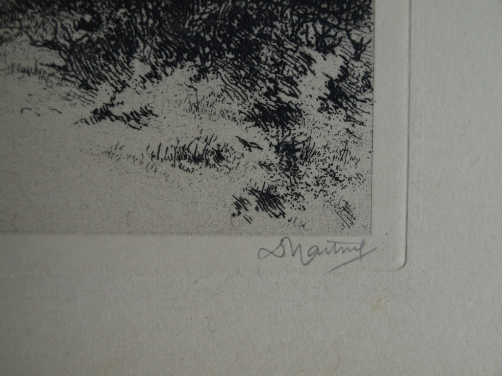 Dirk Harting (1884-1970) : Ets – Heesterplant – gesigneerd – 1946 kopen? Bied vanaf 1!