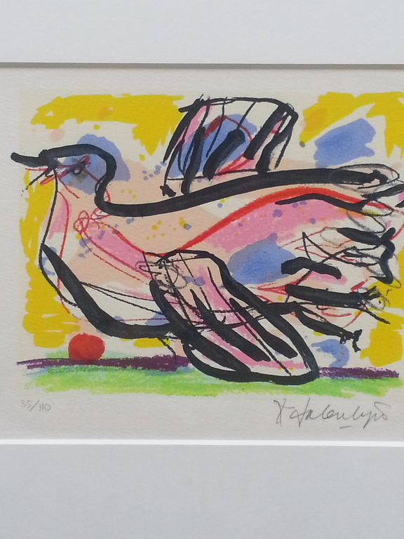 Kees Salentijn, zeefdruk op papier in lijst. kopen? Bied vanaf 30!