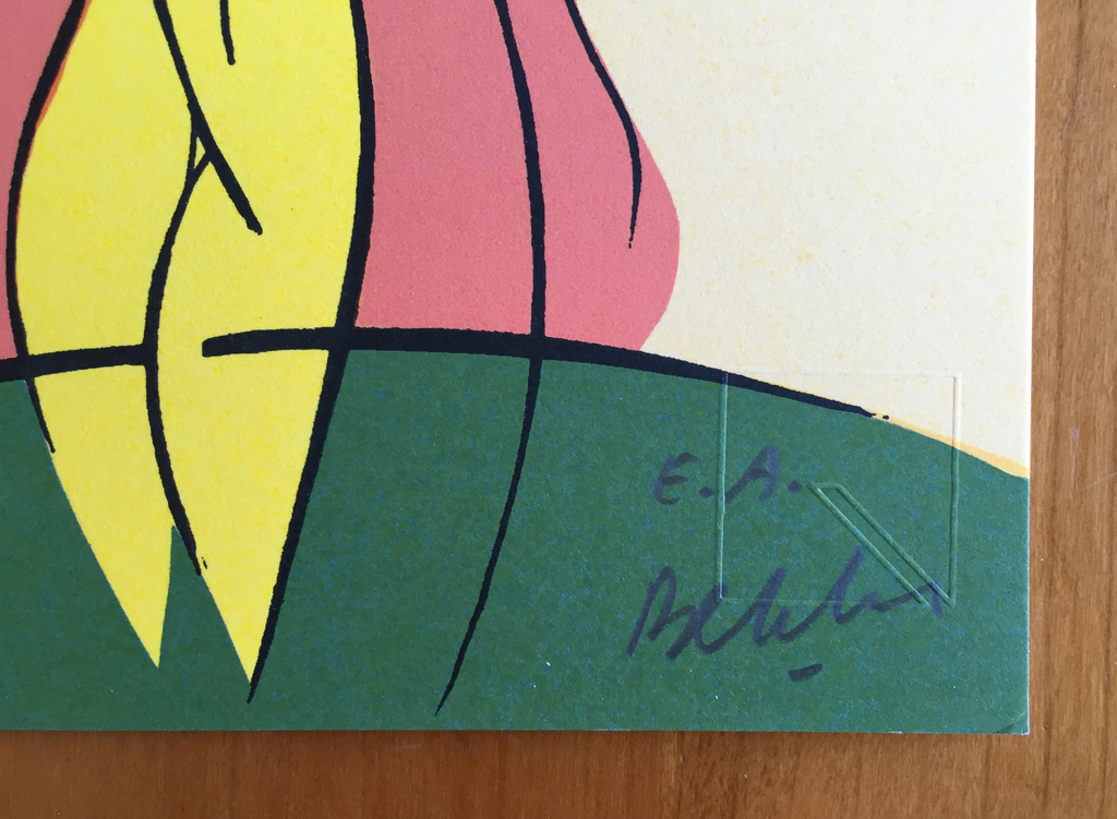 Jules Bekker - Thought of a kiss - Gesigneerde zeefdruk - EA ex. - 1987 kopen? Bied vanaf 10!