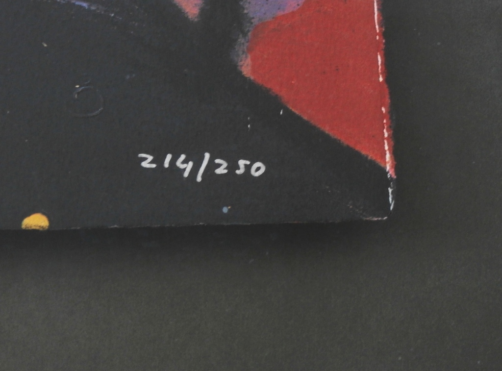 Herman Brood - ingelijste zeefdruk: de basgitarist kopen? Bied vanaf 295!