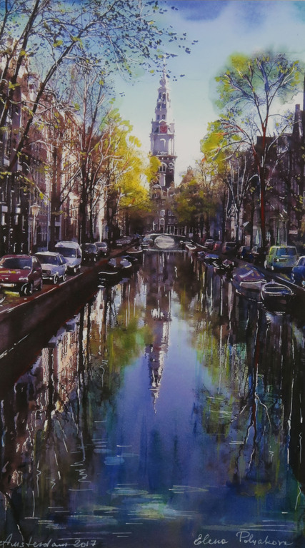 Elena Polyakova: Gemengde techniek, Amsterdam - Ingelijst kopen? Bied vanaf 1!