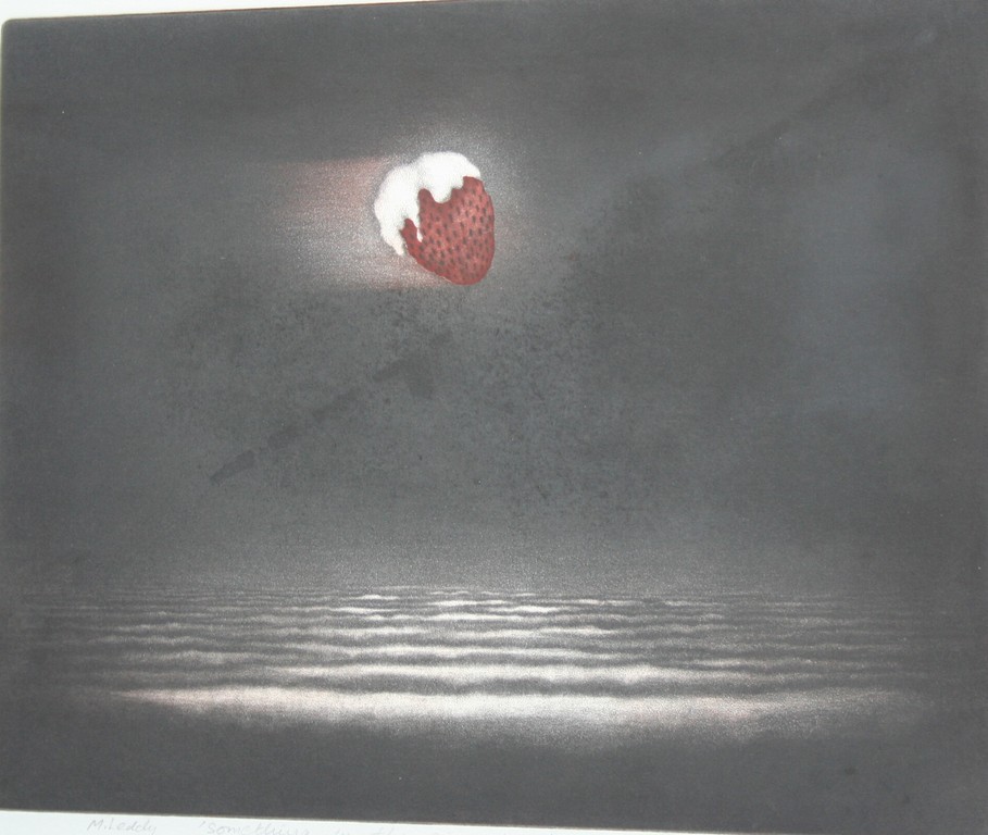 Madeleine Leddy, aquatint ets, 'Something in the air..' 1983, gesigneerd kopen? Bied vanaf 40!