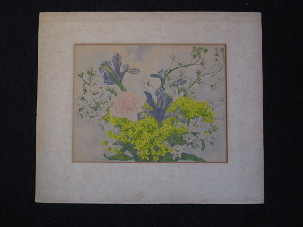 Edgar Fernhout 1912-1974 litho "bloemen" uit de serie "schildersprenten 1947 kopen? Bied vanaf 1!