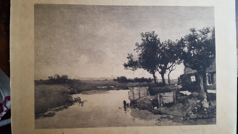 jh weissenbruch,ets,boerin in moestuin kopen? Bied vanaf 1!