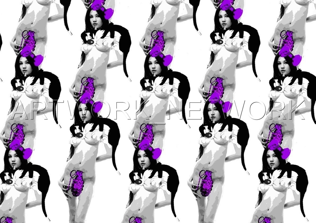 Large Print Painting "Girl Bomb P" Signed Numbered A/P or 1 to 100 with COA kopen? Bied vanaf 1!