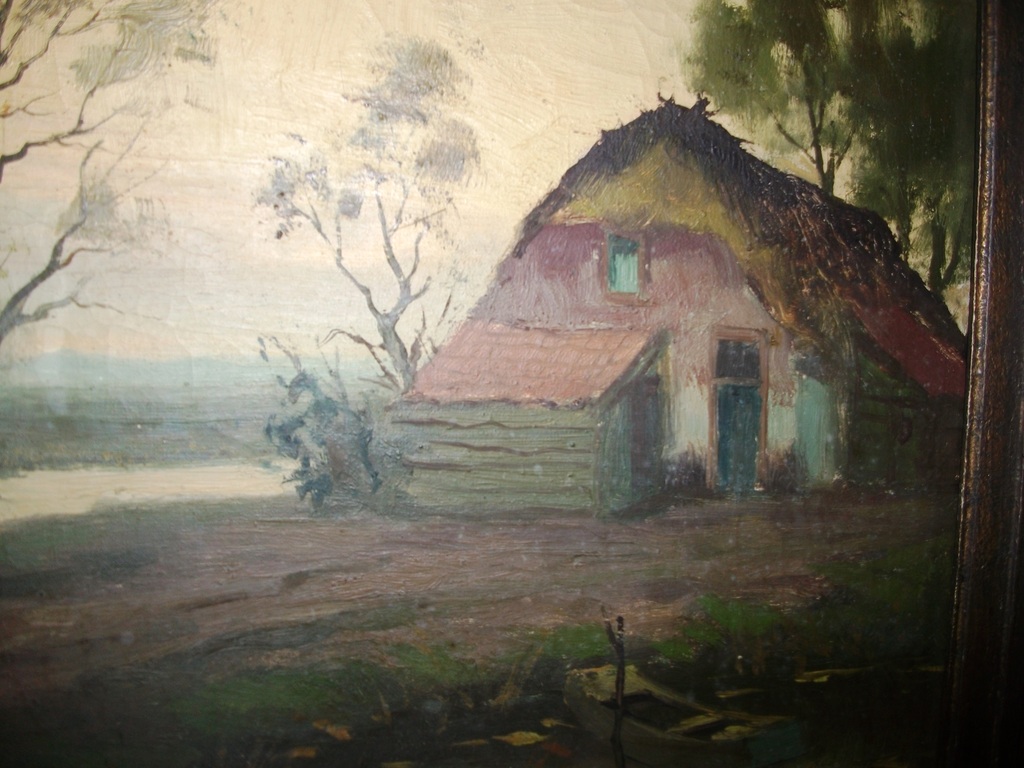 C de Zeeuw: olieverf op doek, Polderlandschap kopen? Bied vanaf 40!