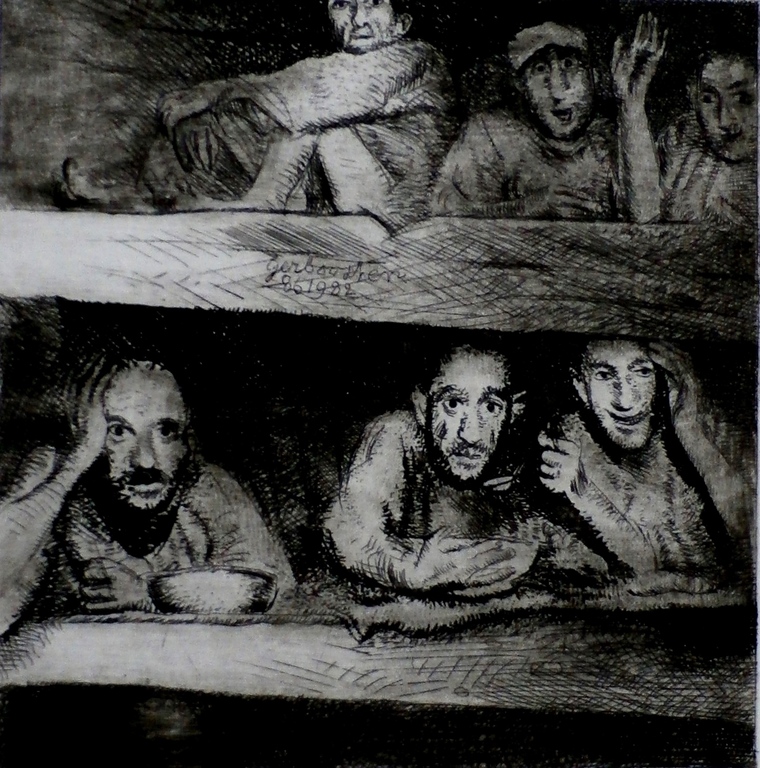 Ger Boosten - Ets - 1982 verkocht voor € 55!