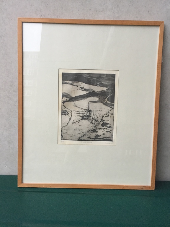 Cor van Haasteren - Ets 7/15 (28 x 22 cm) 1976 - Innerlijk Landschap kopen? Bied vanaf 1!