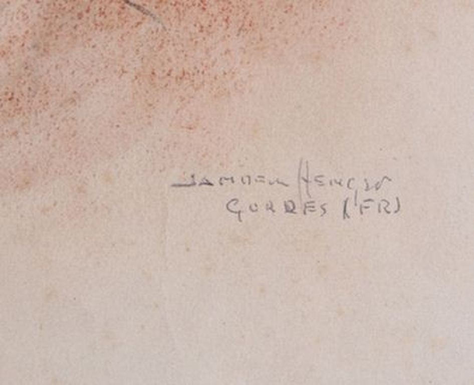 JG den Hengst, gemengde techniek, landschap in Frankrijk (Gordes) kopen? Bied vanaf 1!