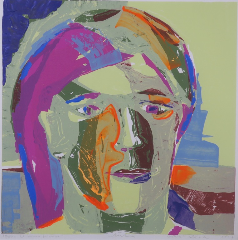 Onbekend gesigneerd: Handbewerkte zeefdruk, Z.T. - Ingelijst kopen? Bied vanaf 1!