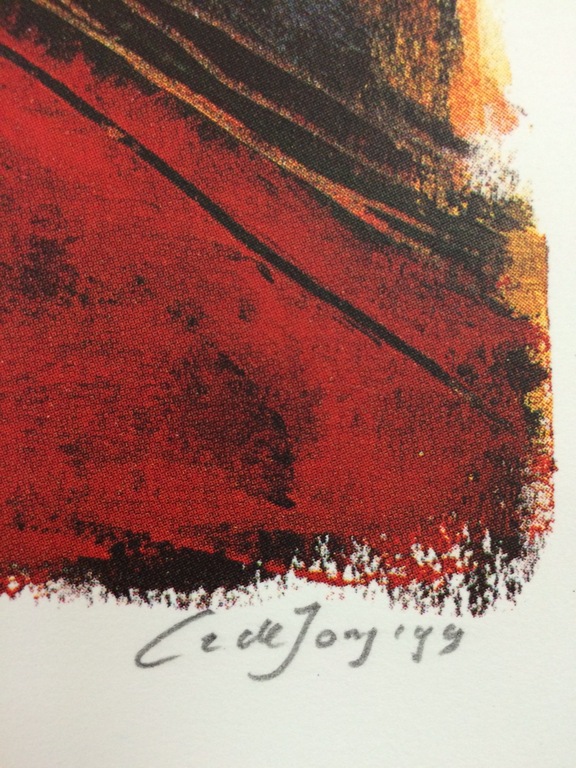 Cor de Jong, zeefdruk papier, Titel: Contemplation kopen? Bied vanaf 20!