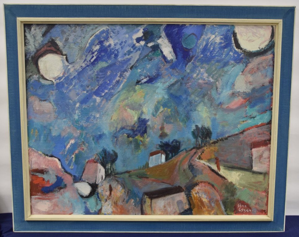 Géne Eggen - Olieverf op Doek - Landschap kopen? Bied vanaf 500!