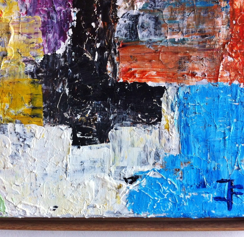 "Full Colored......." John Foppen- olieverf/acrylics-ingelijst-gesigneerd. kopen? Bied vanaf 125!