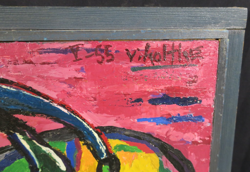 Jan van Holthe: Olieverf op paneel, Le Delire de la Guerre - Ingelijst kopen? Bied vanaf 100!