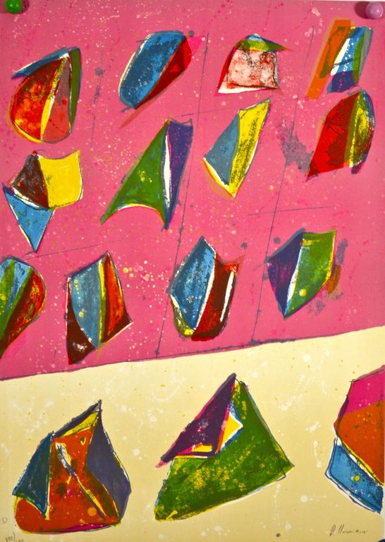 Daniel Humair: Litho. Abstracte compositie kopen? Bied vanaf 35!