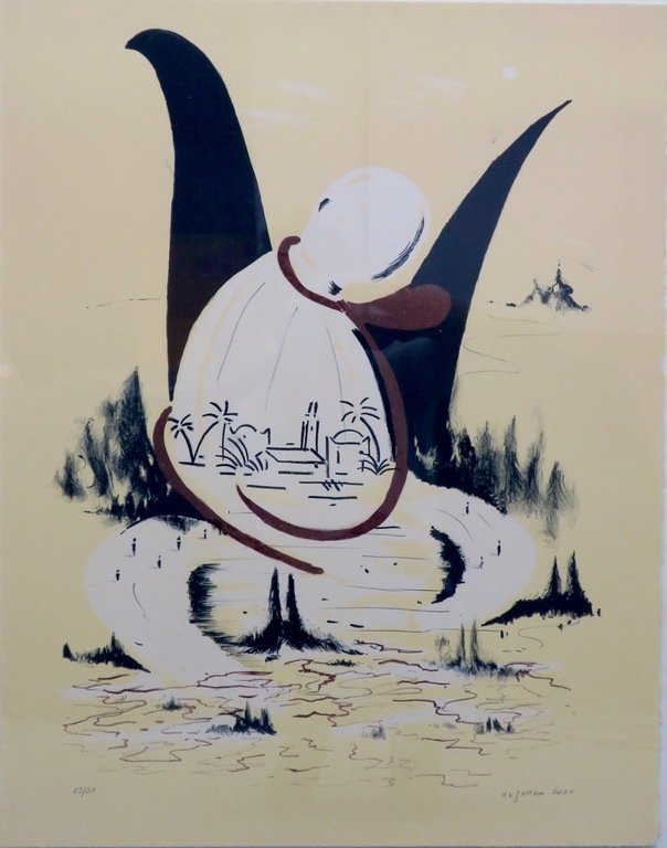 Nour-Eddin Jarram: Litho, Z.T. II - Ingelijst kopen? Bied vanaf 20!