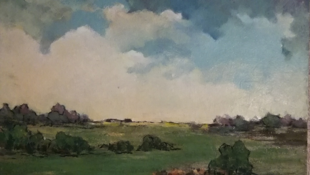 Onbekend kunstenaar, Olieverf op paneel, Landschap kopen? Bied vanaf 1!