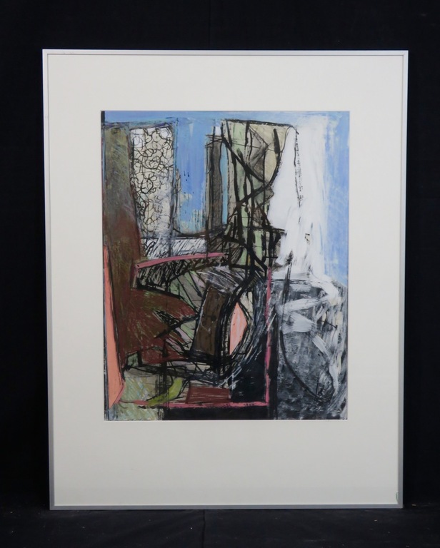 Lambert Oostrum: Acryl, Z.T. - Ingelijst verkocht voor € 104!