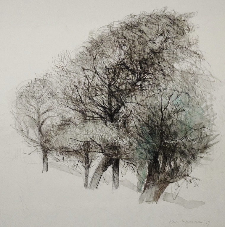 Kees Franse - bomen - gemengde techniek - gesigneerd kopen? Bied vanaf 100!