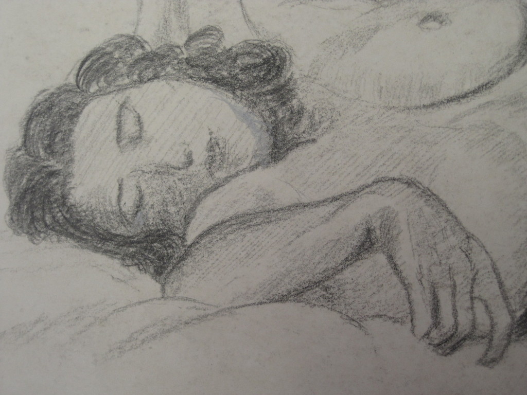 Frans Boers 1914-1987 potloodtekening "Liggend naakt " omstreeks 1950 kopen? Bied vanaf 1!