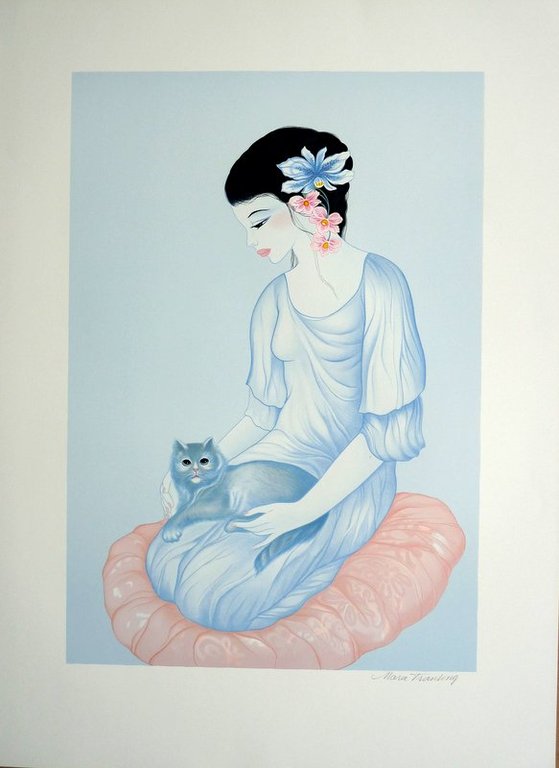 Mara Tran Long - Lithografie   kopen? Bied vanaf 25!