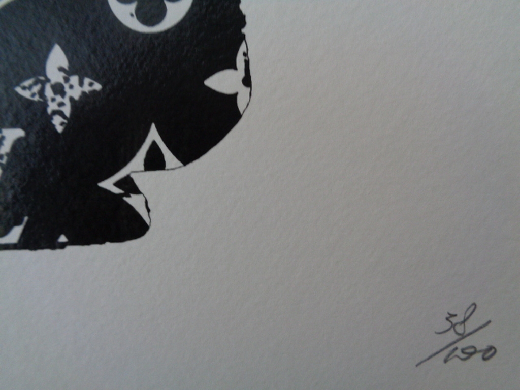 GROTE Fine Art Print,"Mona B Gun", GESIGNEERD en COA, genummerd A/P of 1 t/m 100 kopen? Bied vanaf 26!