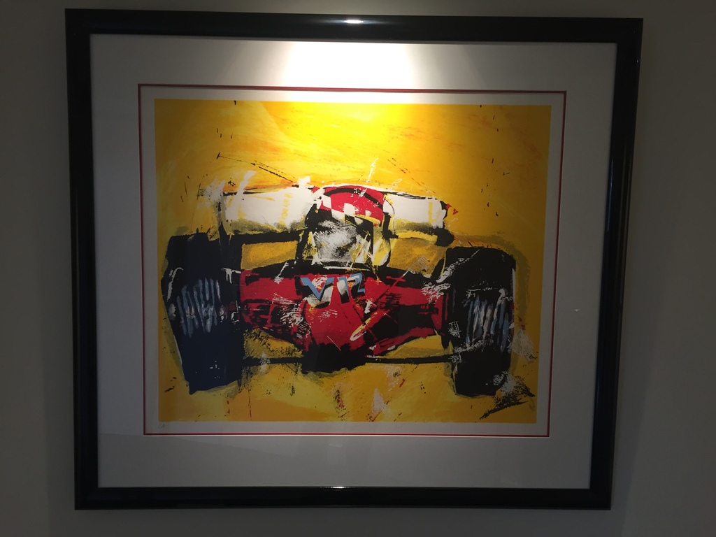 Ferrari V12 Formule 1, nummer: EA, 98 x 112cm, Herman Brood kopen? Bied vanaf 550!