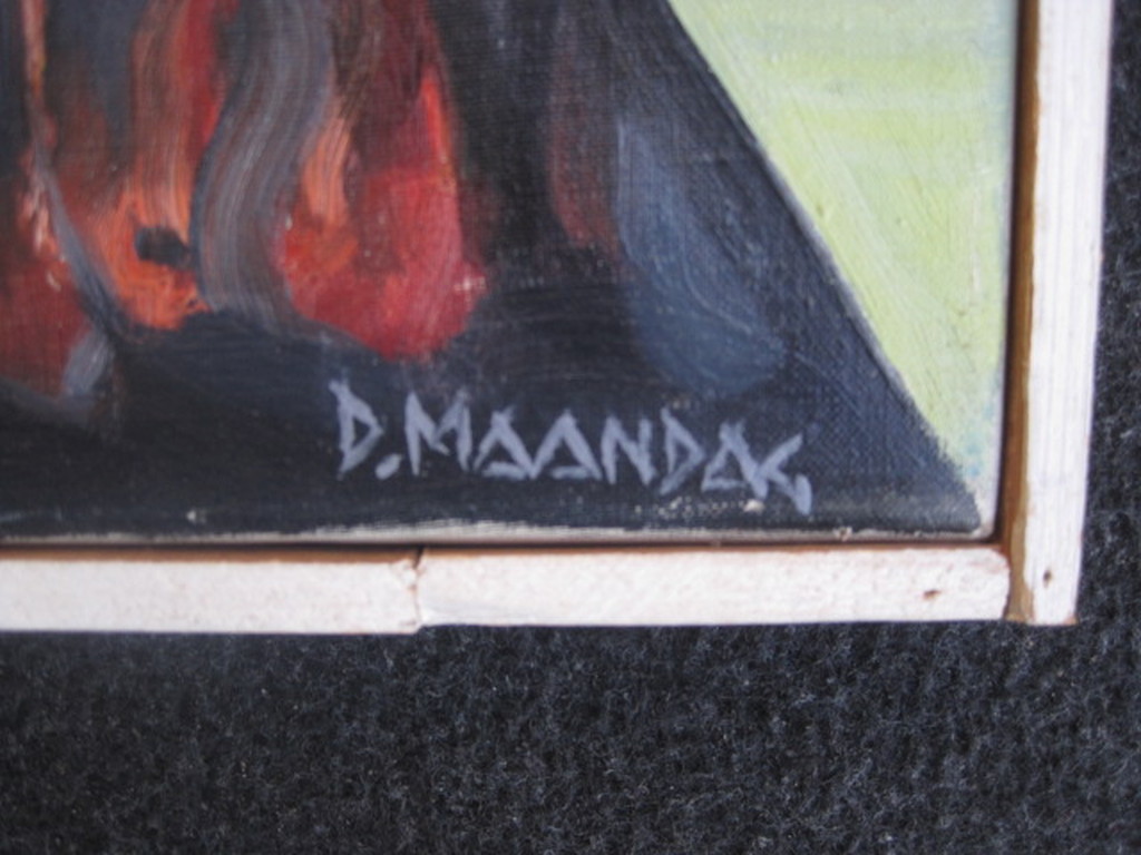 Indrukwekkend religieus olieverf "dag des oordeels" van Derk Maandag ca 1960 kopen? Bied vanaf 1!