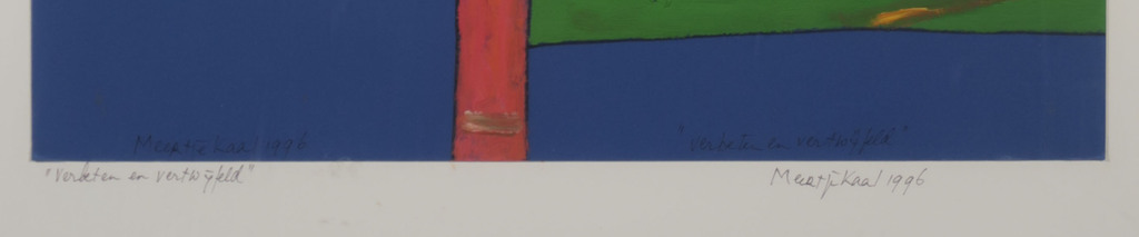 Meertje Kaal: Acryl op karton, Verbeten en vertwijfeld - Ingelijst (Groot) kopen? Bied vanaf 1!