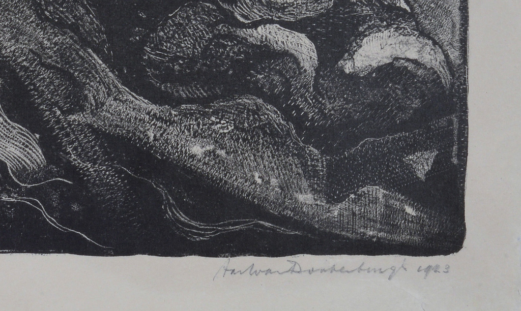 Aart van Dobbenburgh: Litho - Bloeiende tak - 1923 (2/10) - Zeldzaam kopen? Bied vanaf 65!