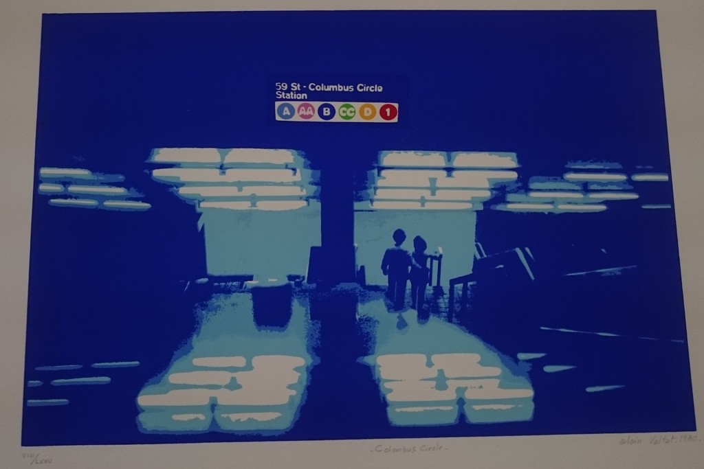 Alain Valtat, zeefdruk, Colombus Circle kopen? Bied vanaf 50!