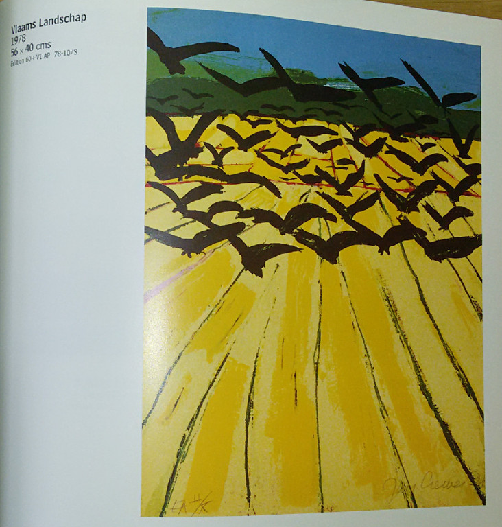 Jan Cremer - Vlaams landschap, zeefdruk kopen? Bied vanaf 75!