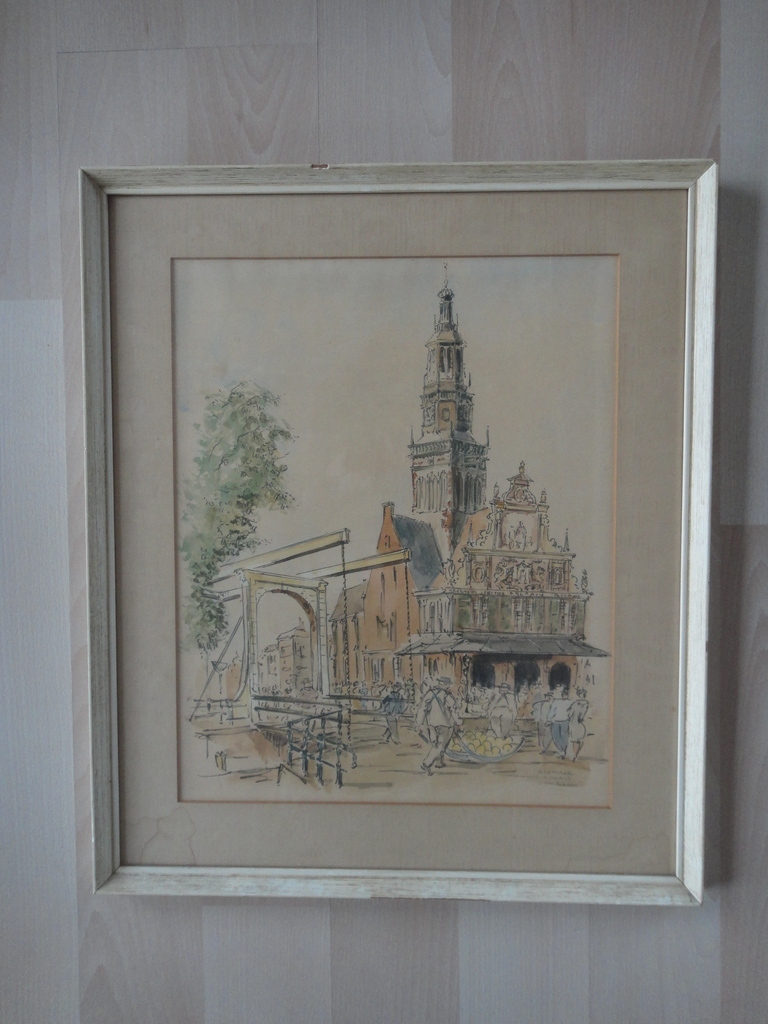 Reinier Snapper, litho, de kaasmarkt te Alkmaar kopen? Bied vanaf 35!